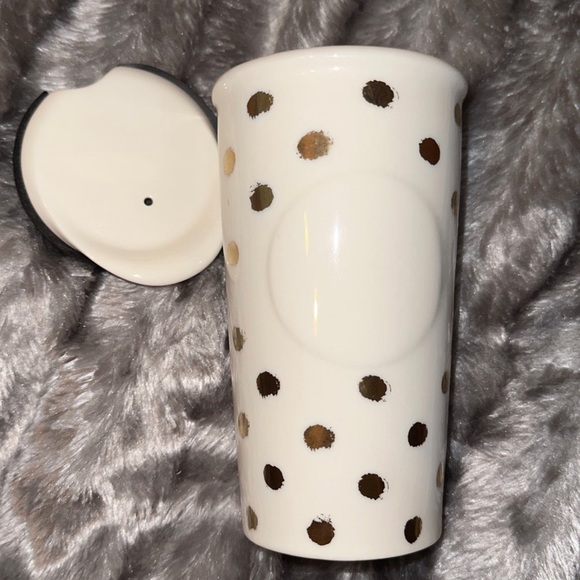 Starbucks 2014 Gold Polka Dot - Picture 2 of 5